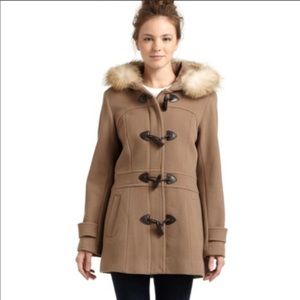 Marc New York Coat with fur trim and toggles